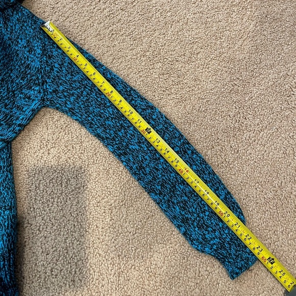 Womens JESSICA bluegreen turtleneck cable knit sweater - Picture 8 of 9